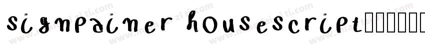 signpainer housescript字体转换